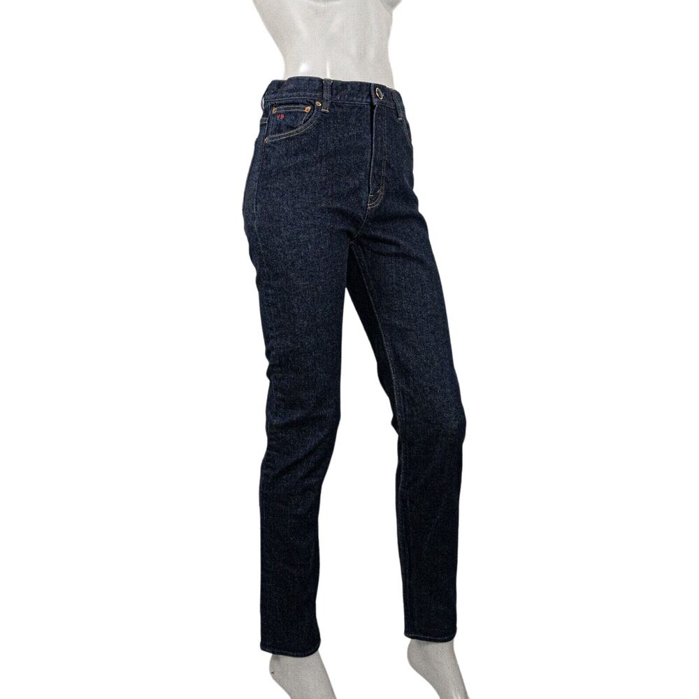VICTORIA BECKHAM Made in JAPAN High Rise Skinny Leg Raw Denim Jeans Dark wash 28 - Picture 5 of 15